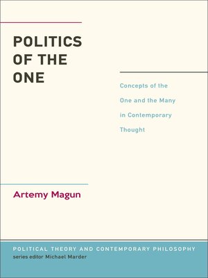 cover image of Politics of the One